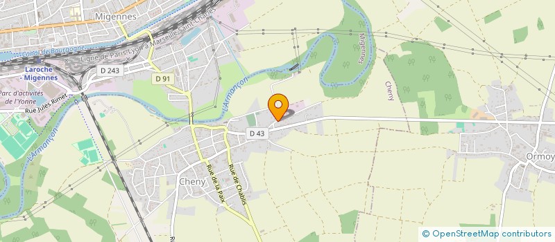 localisation de l'entreprise SCI T.H.O.  CHENY