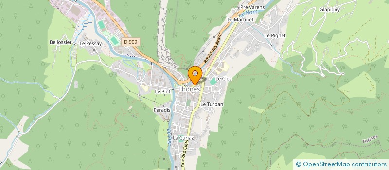 localisation de l'entreprise SCI T'HAIR à THONES
