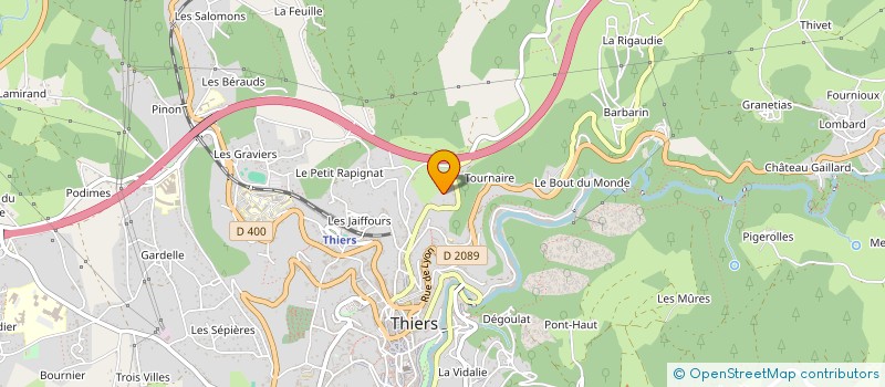 localisation de l'entreprise SCI T.I.  THIERS