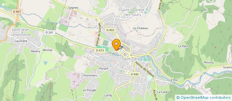 localisation de l'entreprise SCI T.L.A.  SAINT-CERE