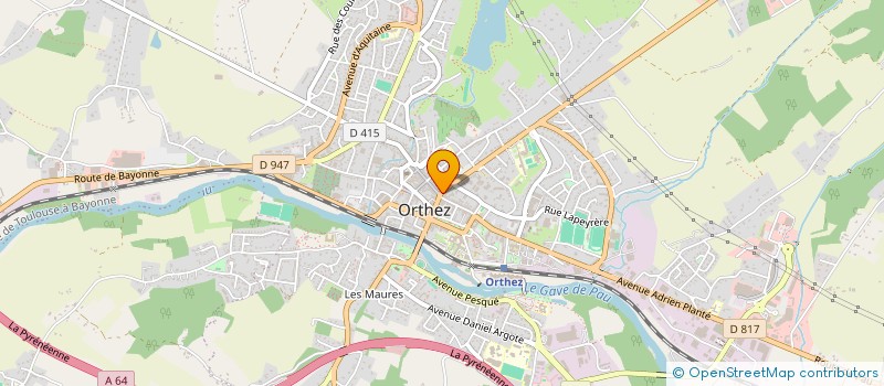 localisation de l'entreprise SCI T.L.B  ORTHEZ