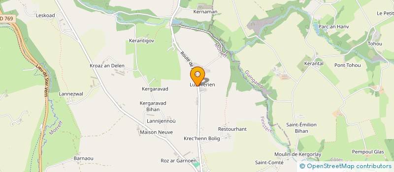 localisation de l'entreprise SCI T.L.B.  MOTREFF