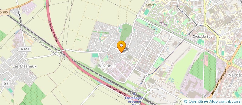 localisation de l'entreprise SCI T L F  BEZANNES