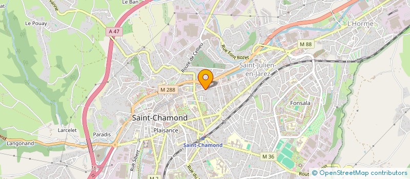 localisation de l'entreprise SCI T.M.A.W  SAINT-CHAMOND