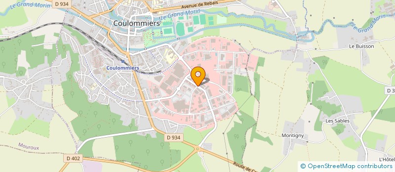 localisation de l'entreprise SCI T&M COMPAGNIE DU MORIN  COULOMMIERS