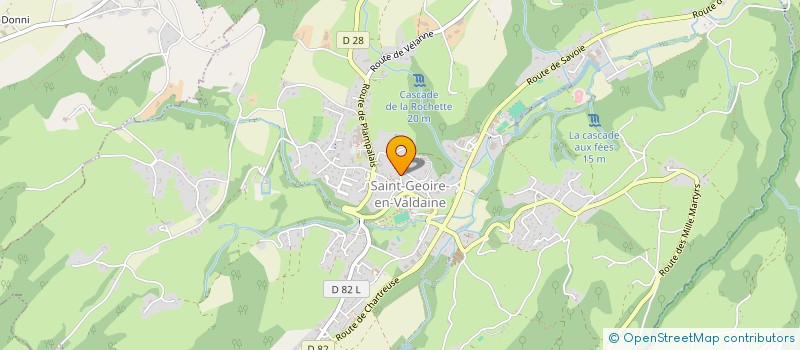 localisation de l'entreprise SCI T'MASS  SAINT-GEOIRE-EN-VALDAINE