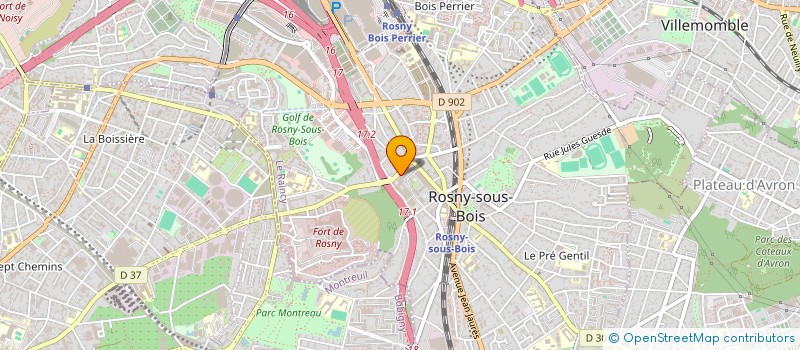localisation de l'entreprise SCI T N H à ROSNY SOUS BOIS