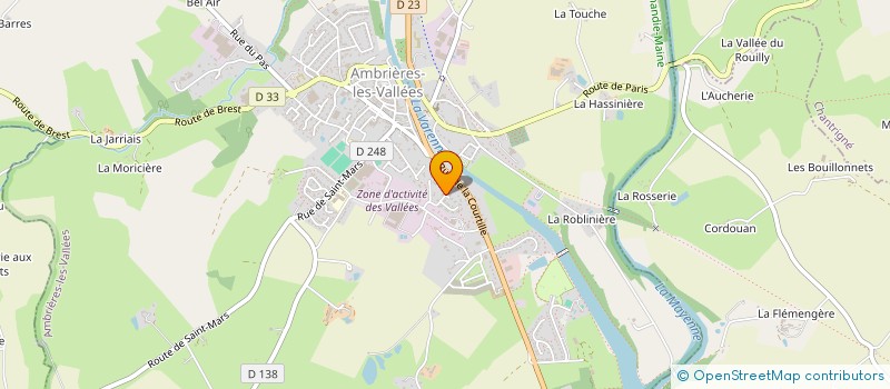 localisation de l'entreprise SCI T.O. à AMBRIERES-LES-VALLEES