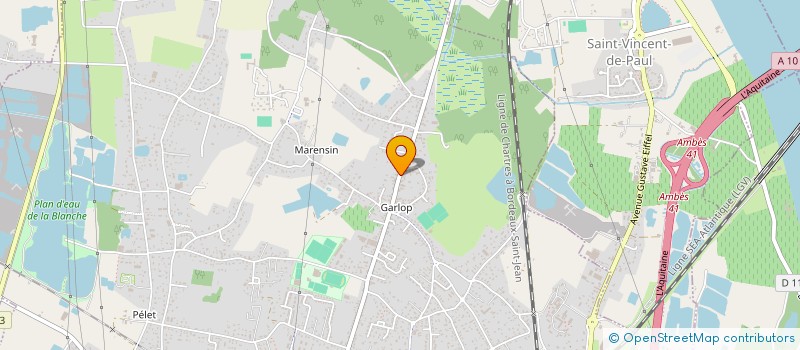 localisation de l'entreprise SCI T.P.A.  AMBARES-ET-LAGRAVE