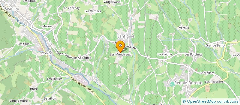 localisation de l'entreprise SCI T P L C  LANTIGNIE