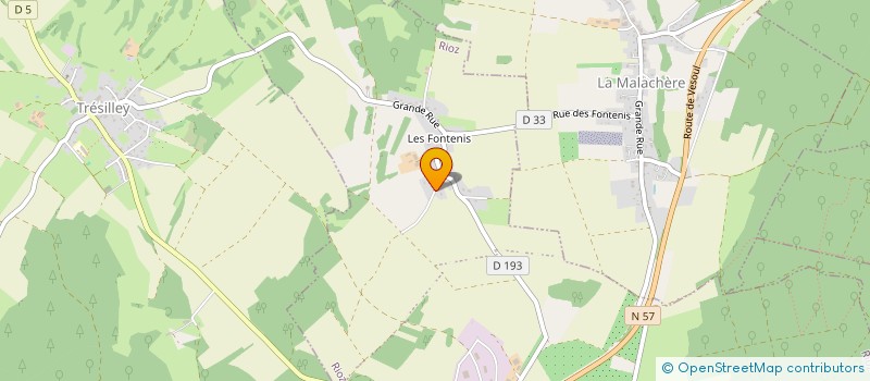 localisation de l'entreprise SCI T.R.J. HOME  RIOZ