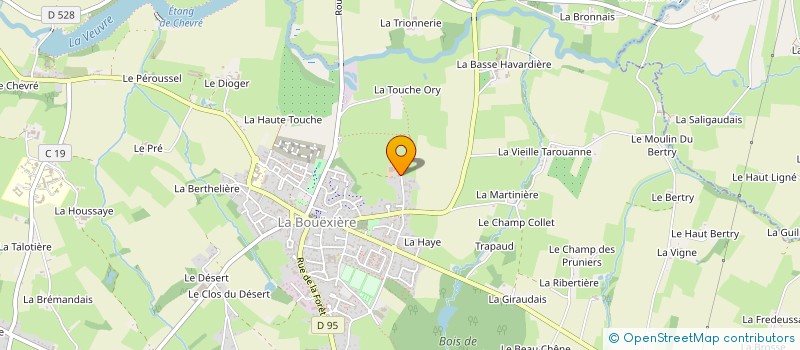 localisation de l'entreprise SCI T-REZ  LA BOUEXIERE