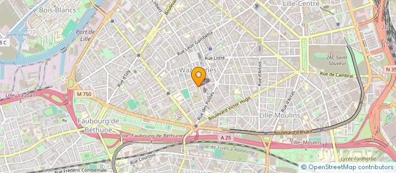 localisation de l'entreprise SCI T'S à LILLE