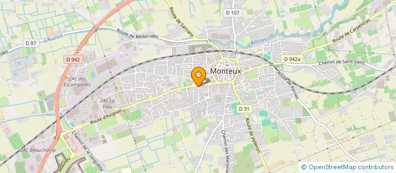 localisation de l'entreprise SCI T.S.F.84  MONTEUX