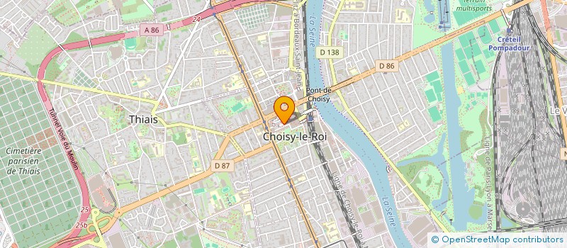 localisation de l'entreprise SCI T & T à CHOISY-LE-ROI