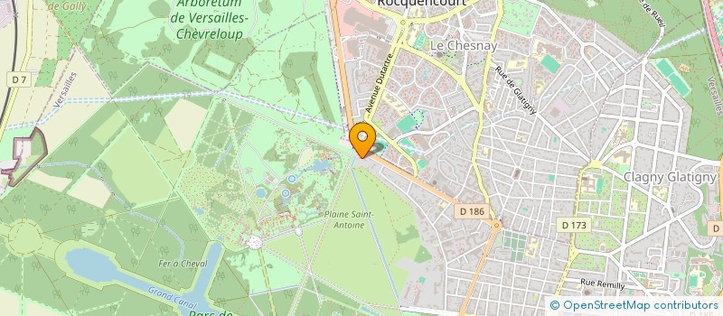 localisation de l'entreprise SCI T ULRICH IMMO à VERSAILLES