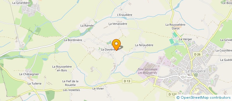 localisation de l'entreprise SCI T'Y BIEN  LE BOUPERE