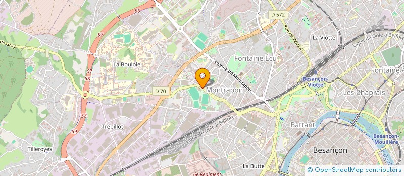 localisation de l'entreprise SCI T.Y CHEVALLIER  BESANCON