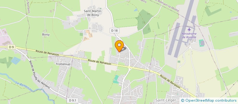 localisation de l'entreprise SCI T.Y.E.  POUILLY-LES-NONAINS