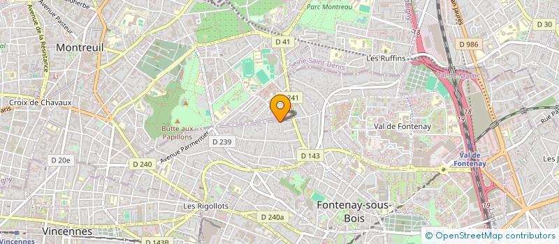 localisation de l'entreprise SCI T.Z.  FONTENAY-SOUS-BOIS