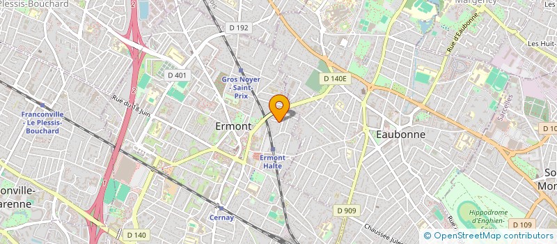 localisation de l'entreprise SCI T18 à ERMONT