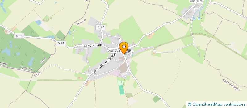 localisation de l'entreprise SCI T2A  VAUX-ANDIGNY