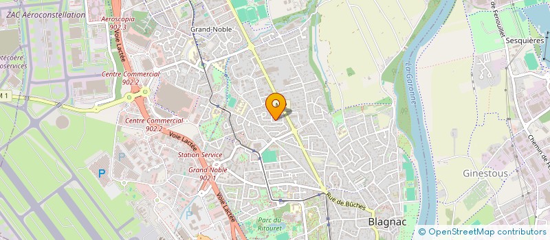 localisation de l'entreprise SCI T2A  BLAGNAC