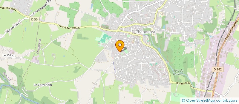 localisation de l'entreprise SCI T2C  CHAPONOST