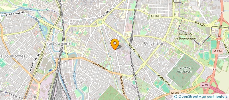 localisation de l'entreprise SCI T2J à DIJON