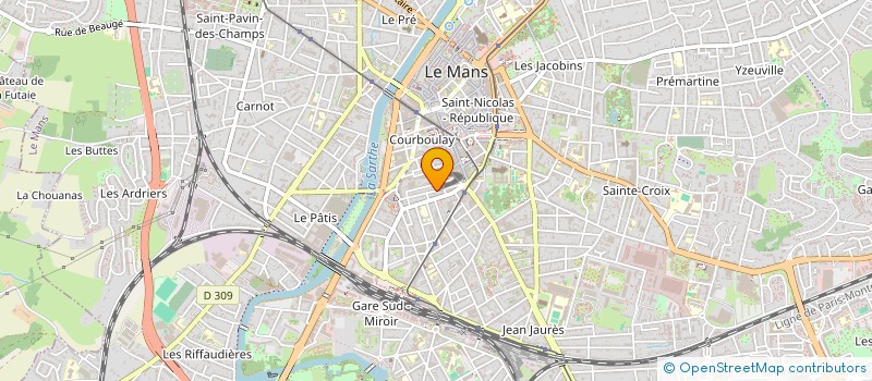 localisation de l'entreprise SCI T2J  LE MANS