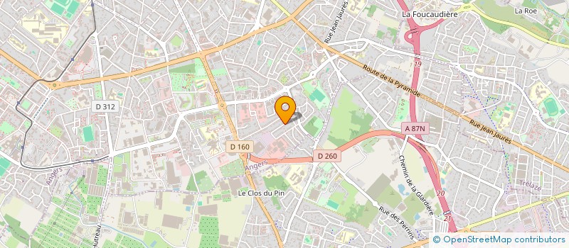 localisation de l'entreprise SCI T2JPB à ANGERS
