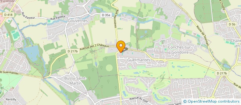 localisation de l'entreprise SCI T2L  GUERMANTES