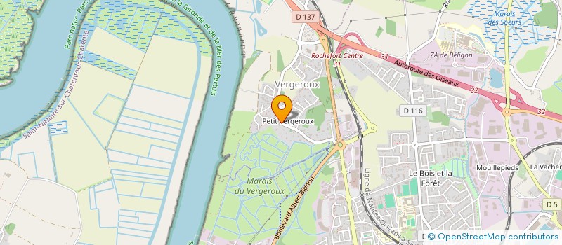 localisation de l'entreprise SCI T2M  ROCHEFORT