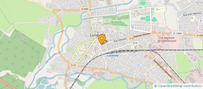 localisation de l'entreprise SCI T2M INVESTISSEMENT  LUNEVILLE