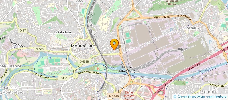 localisation de l'entreprise SCI T2R  MONTBELIARD