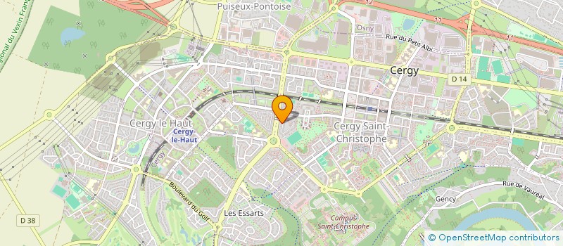 localisation de l'entreprise SCI T3AM  CERGY