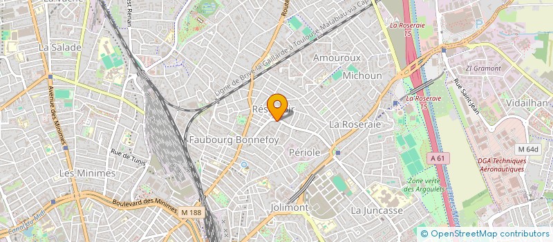 localisation de l'entreprise SCI T3M  TOULOUSE