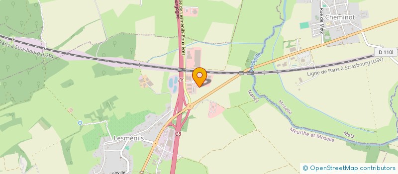 localisation de l'entreprise SCI T54  LESMENILS