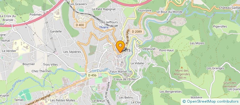 localisation de l'entreprise SCI TA  THIERS