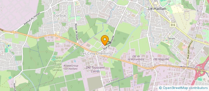 localisation de l'entreprise SCI TA  LE HAILLAN