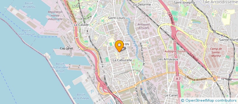 localisation de l'entreprise SCI TA PATRIMOINE à MARSEILLE