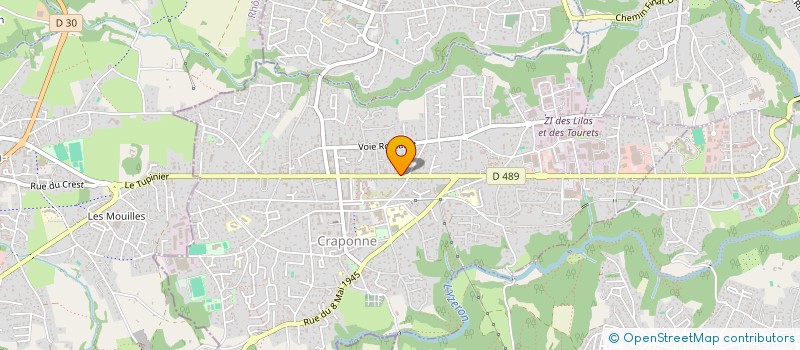 localisation de l'entreprise SCI TAAHA  CRAPONNE