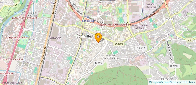localisation de l'entreprise SCI TABACEDRES à ECHIROLLES