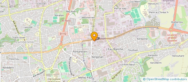 localisation de l'entreprise SCI TABACOL  BREST