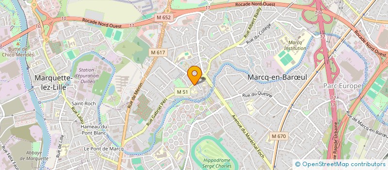 localisation de l'entreprise SCI TABARDEL à MARCQ-EN-BARŒUL