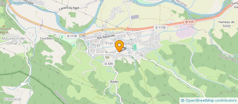 localisation de l'entreprise SCI TABAZZ à PRAT-BONREPAUX
