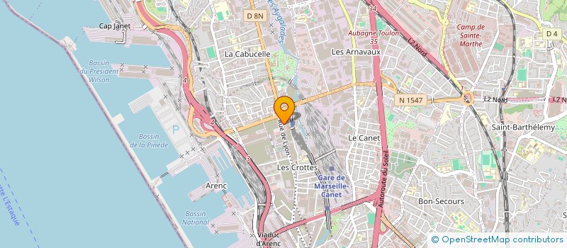 localisation de l'entreprise SCI TABERDGA à MARSEILLE