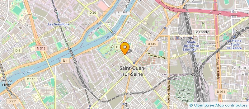 localisation de l'entreprise SCI TABIB à SAINT-OUEN-SUR-SEINE