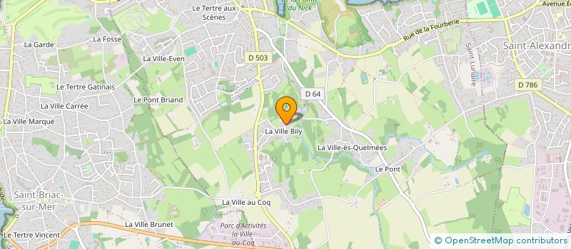 localisation de l'entreprise SCI TABLE DU BECHET  SAINT-BRIAC-SUR-MER
