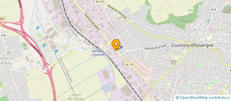 localisation de l'entreprise SCI TABOURIER ROURE  COURNON-D'AUVERGNE